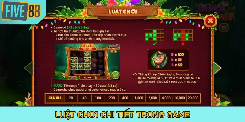 Luật chơi chi tiết trong game